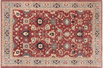 handmade Traditional Kafkaz Chobi Ziegler Red Blue Hand Knotted RECTANGLE 100% WOOL area rug 10 x 15